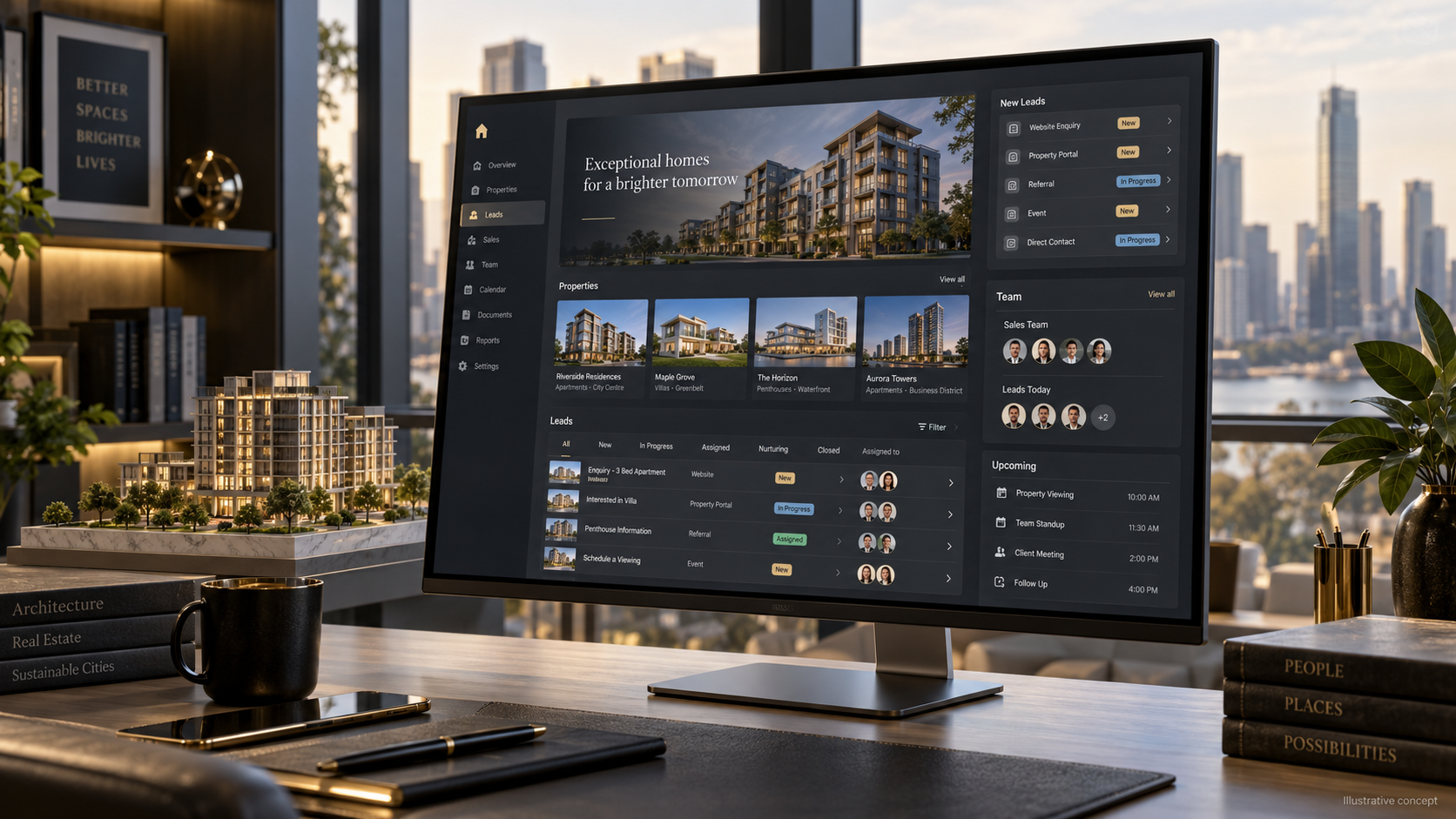 A complete business system connecting operations, government services and sales leads in one place.